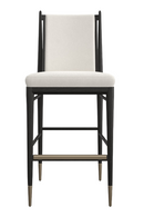 Ivory Bouclé Bar Stool | Caracole Unity | Oroatrade.com