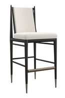 Ivory Bouclé Bar Stool | Caracole Unity | Oroatrade.com