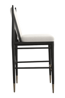 Ivory Bouclé Bar Stool | Caracole Unity | Oroatrade.com