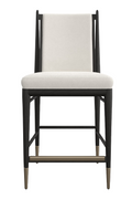 Ivory Bouclé Counter Stool | Caracole Unity | Oroatrade.com
