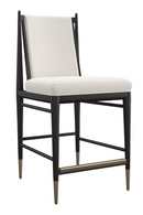 Ivory Bouclé Counter Stool | Caracole Unity | Oroatrade.com