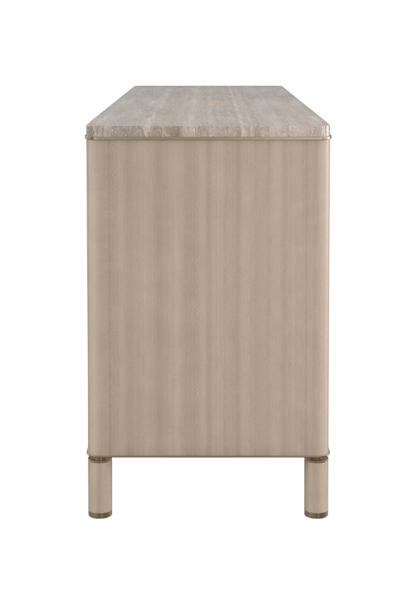 Travertine Top Beige Dresser | Caracole Balance | Oroatrade.com