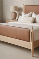Brown Leather Bed | Caracole Rhythm | Oroatrade.com