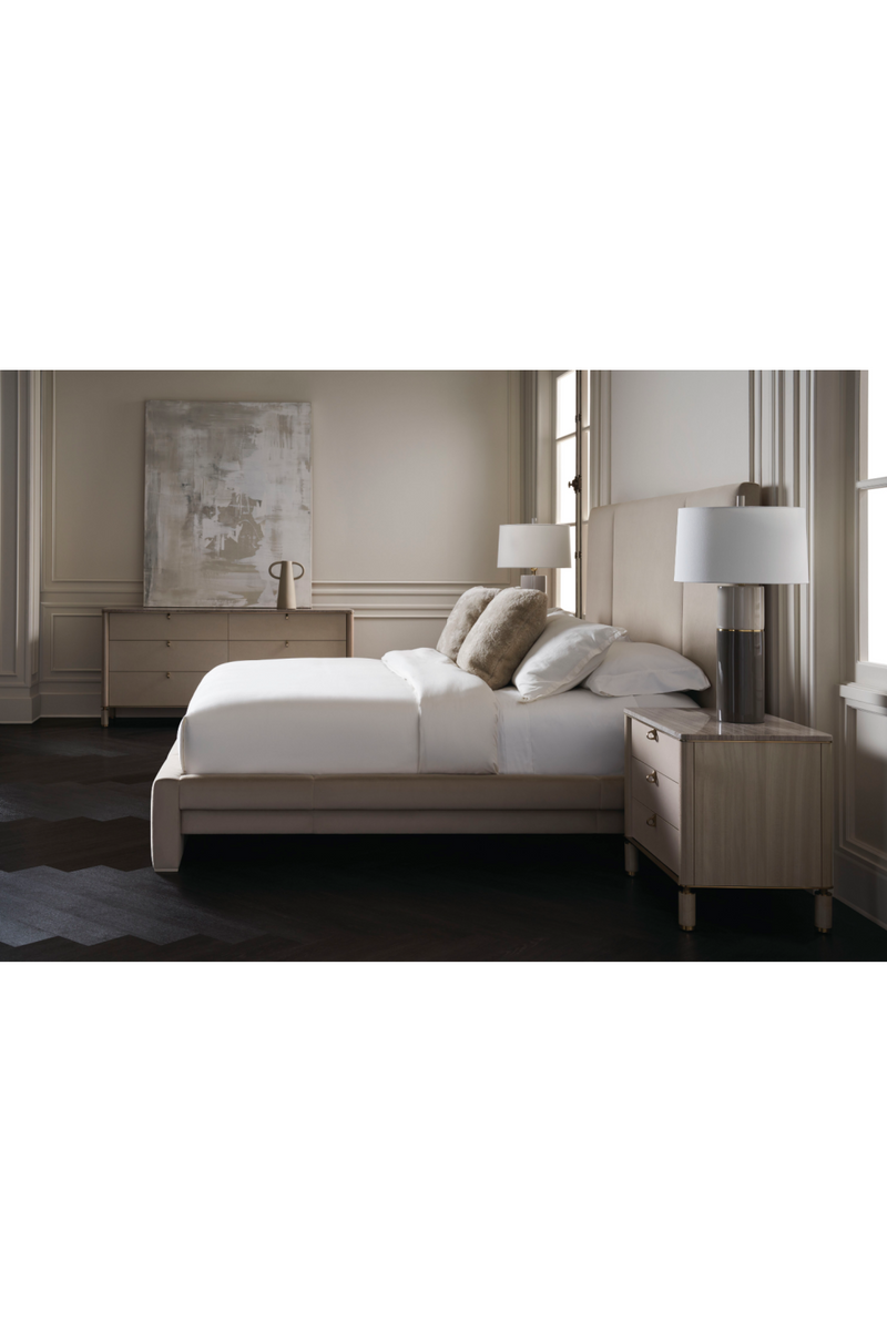 Ecru Upholstered Bed | Caracole Balance | Oroatrade.com