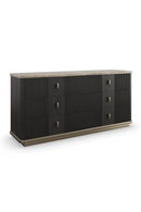 Black Ash 6-Door Dresser | Caracole Rhythm | Oroatrade.com