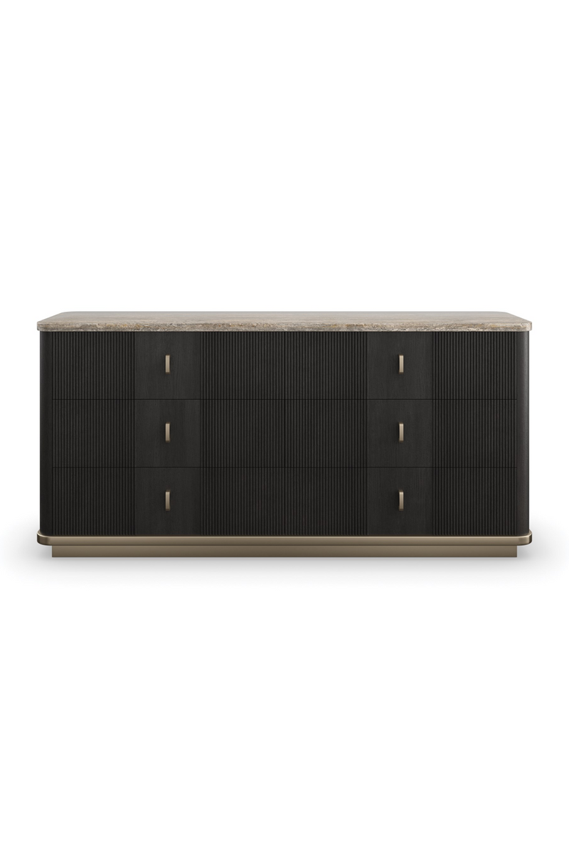 Black Ash 6-Door Dresser | Caracole Rhythm | Oroatrade.com