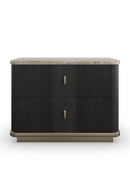 Black Ash 2-Drawer Nightstand | Caracole Rhythm | Oroatrade.com