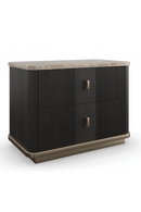 Black Ash 2-Drawer Nightstand | Caracole Rhythm | Oroatrade.com