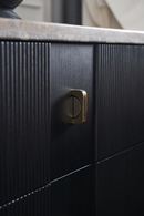 Black Ash 2-Drawer Nightstand | Caracole Rhythm | Oroatrade.com