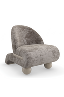 Ball Feet Velvet Accent Chair | Caracole Bora Bora | Oroatrade.com