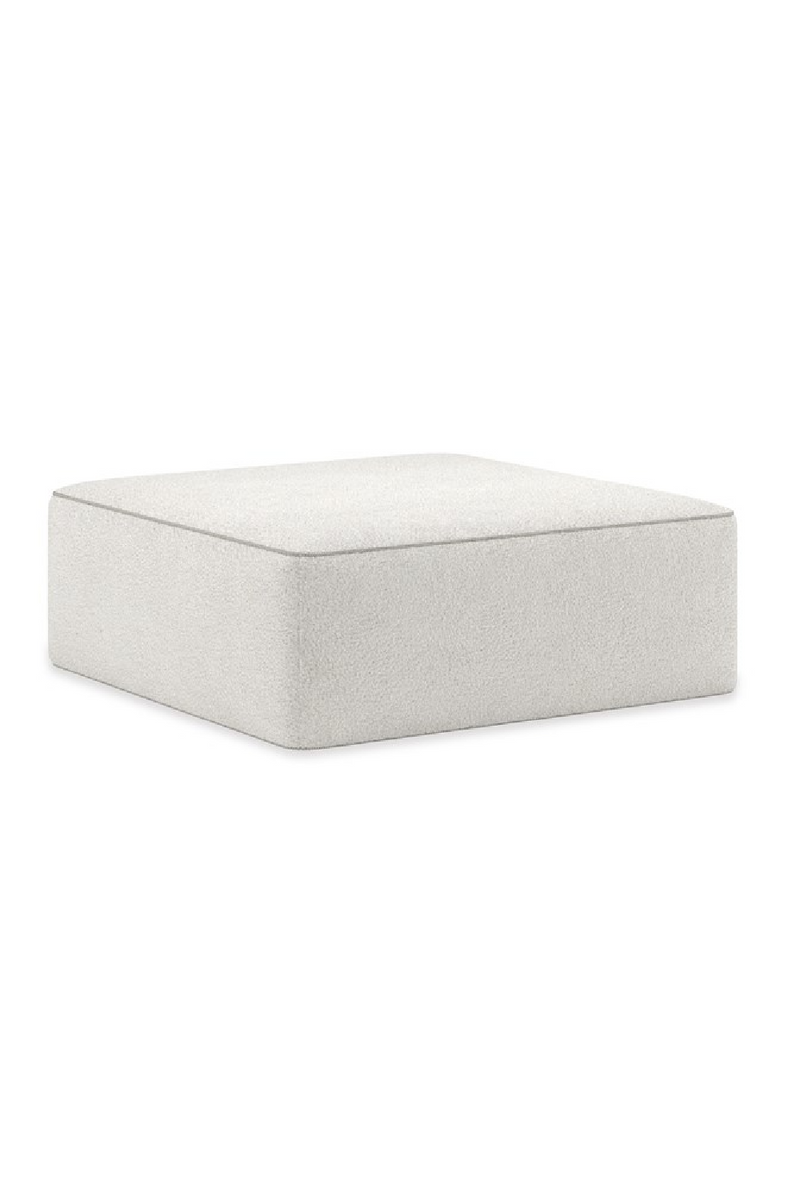 White Welted Sectional Sofa | Caracole Marbella | Oroatrade.com