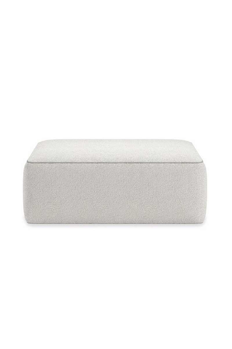 White Welted Sectional Sofa | Caracole Marbella | Oroatrade.com