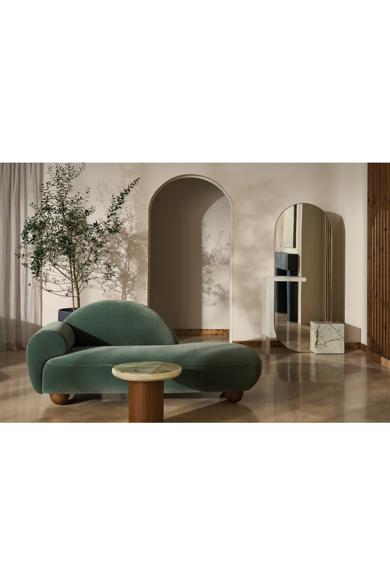 Green Velvet Chaise Lounge | Caracole Cypress | Oroatrade.com