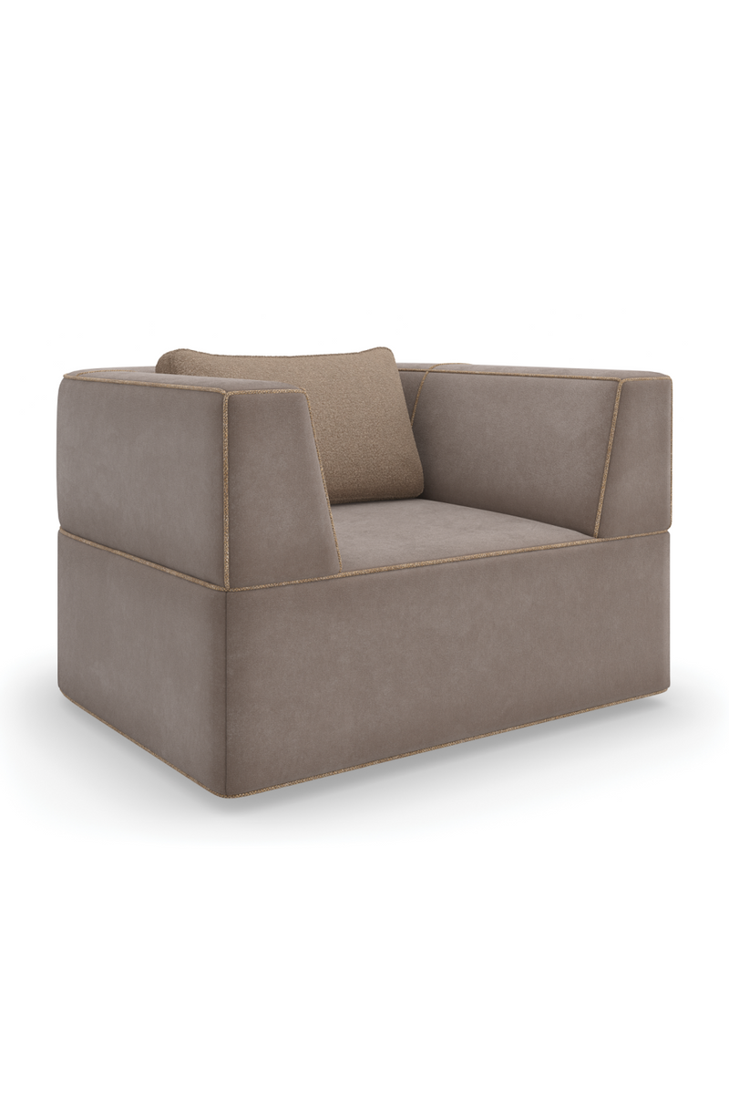 Warm Gray Lounge Chair | Caracole Marbella | Oroatrade.com