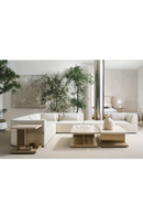 White Welted Sectional Sofa | Caracole Marbella | Oroatrade.com