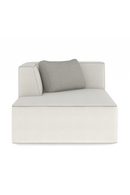 White Bouclé Chaise Lounge | Caracole Marbella | Oroatrade.com
