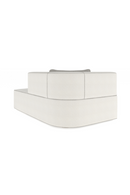 White Bouclé Chaise Lounge | Caracole Marbella | Oroatrade.com