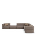 Brown Welted Sectional Sofa | Caracole Marbella | Oroatrade.com