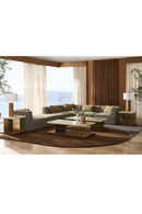 Brown Welted Sectional Sofa | Caracole Marbella | Oroatrade.com