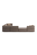 Brown Welted Sectional Sofa | Caracole Marbella