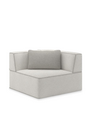 White Welted Sectional Sofa | Caracole Marbella | Oroatrade.com