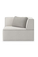 White Welted Sectional Sofa | Caracole Marbella | Oroatrade.com