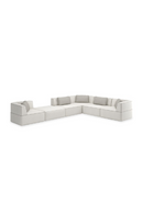 White Welted Sectional Sofa | Caracole Marbella | Oroatrade.com