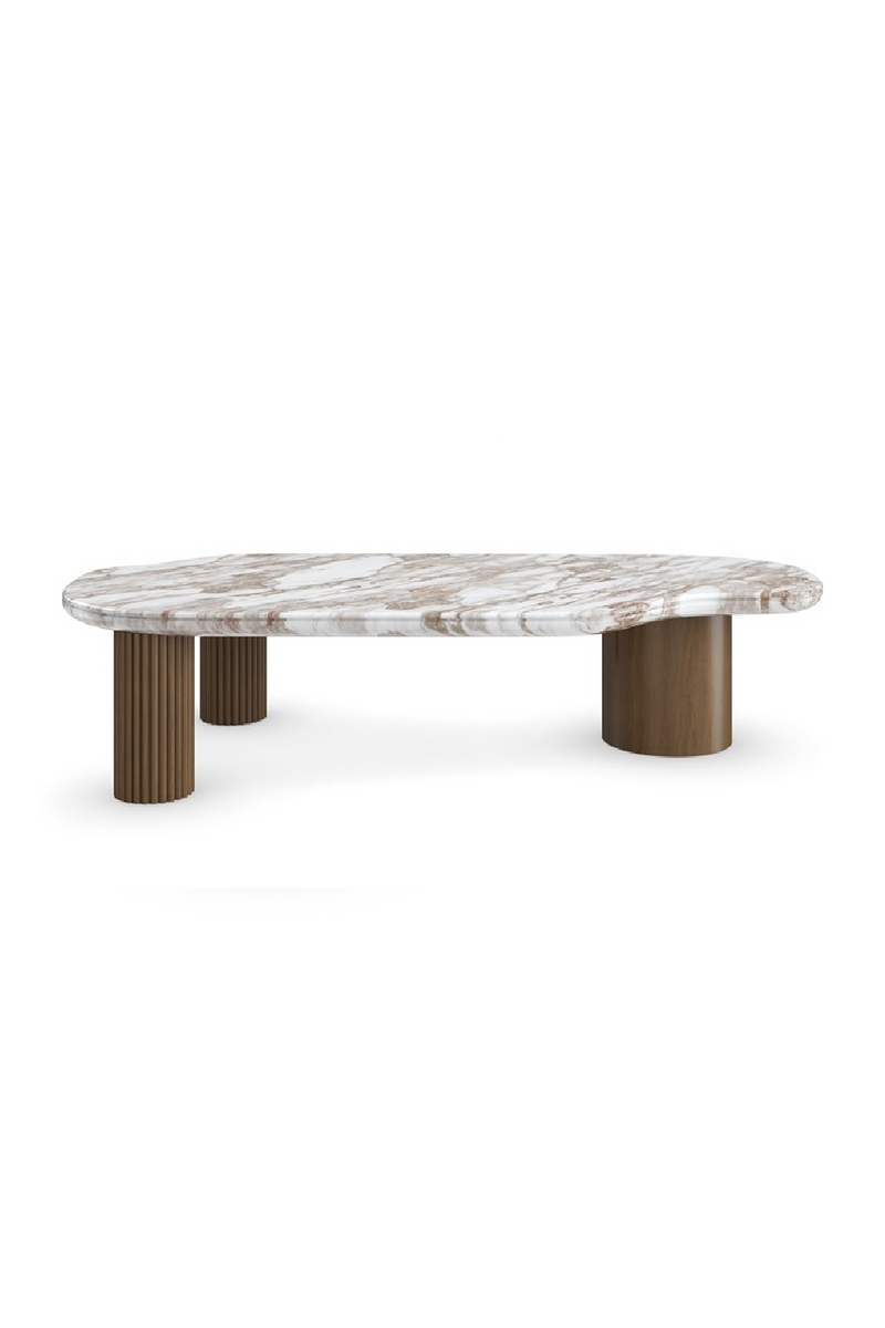 Organic-Shaped Stone Coffee Table | Caracole Seychelles | Oroatrade.com