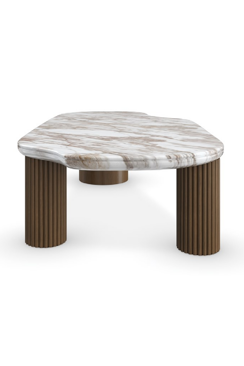 Organic-Shaped Stone Coffee Table | Caracole Seychelles | Oroatrade.com