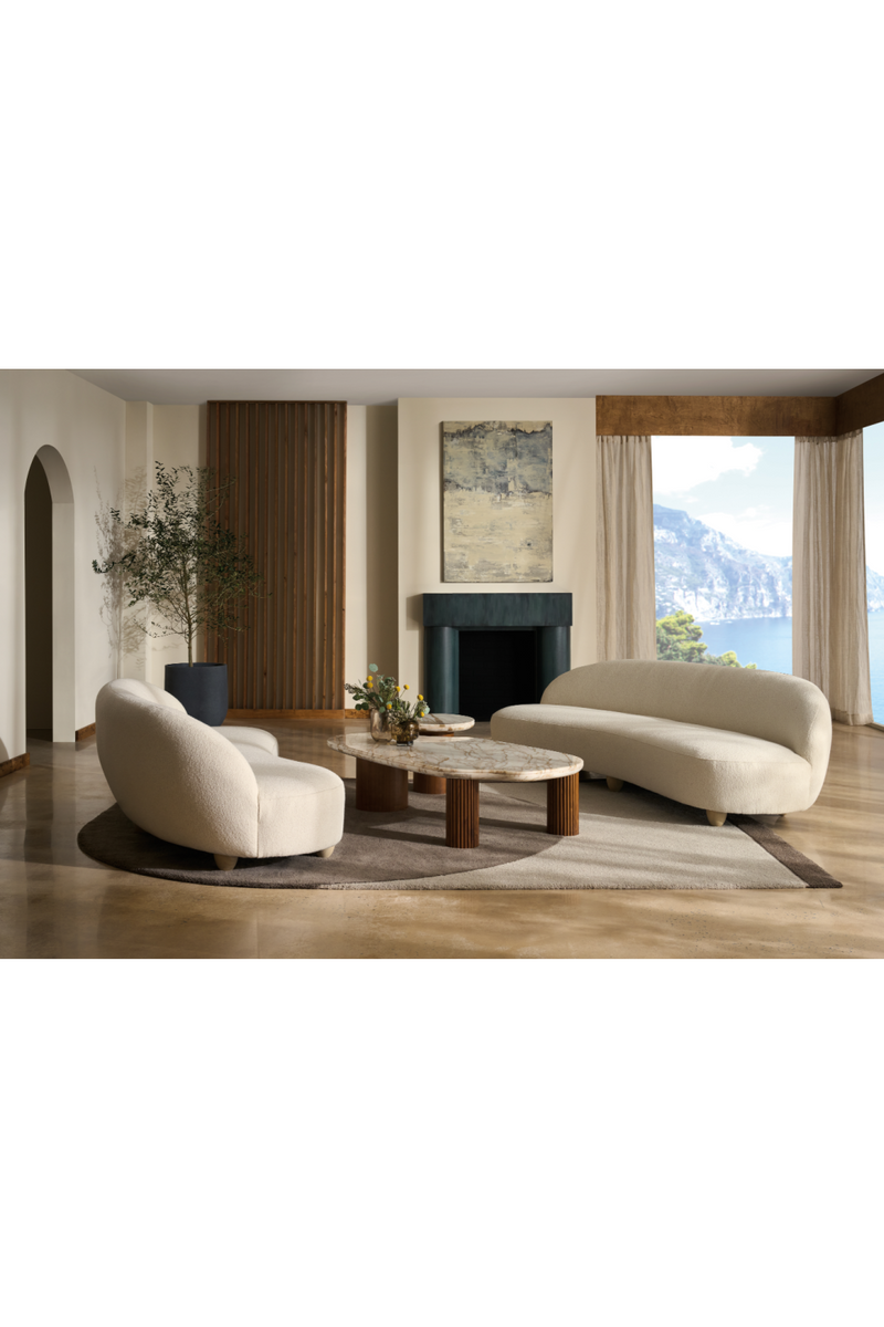 Cylindrical Walnut Base Side Table | Caracole Seychelles | Oroatrade.com
