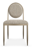 Oval-Back Bouclé Dining Chairs (2) | Caracole Capri | Oroatrade.com