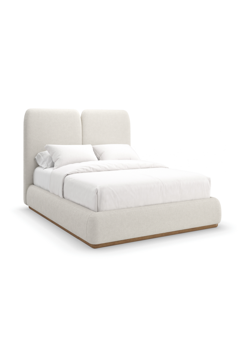  White Upholstered Queen Bed | Caracole Malta | Oroatrade.com