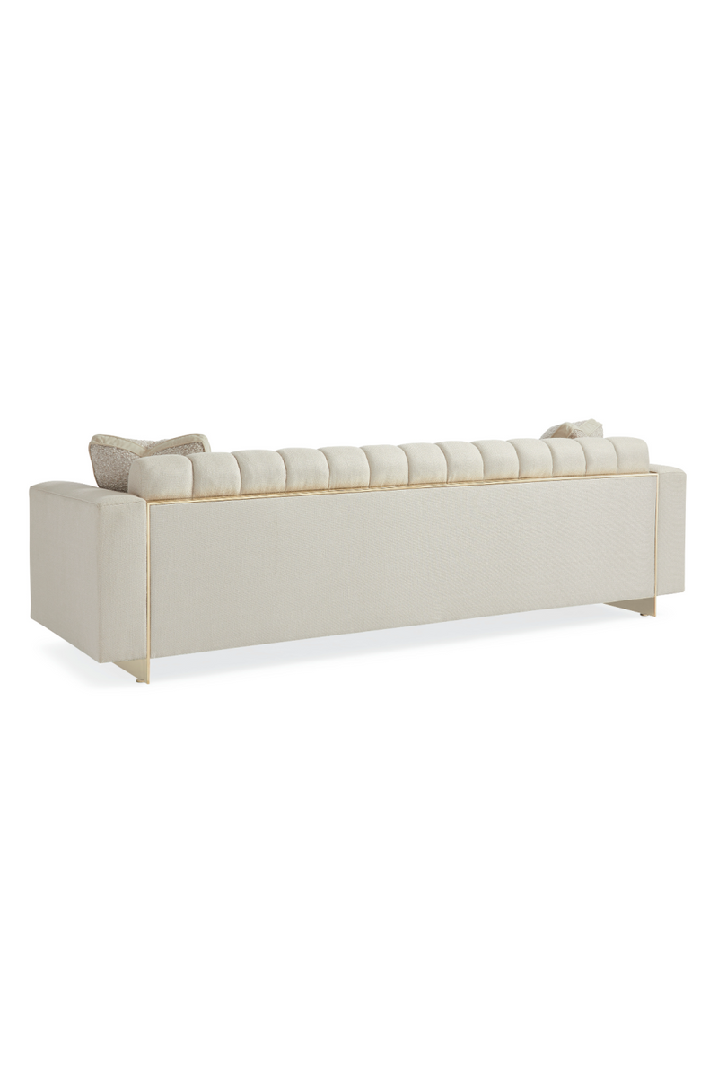 Cream Channel Tufted Sofa | Caracole The Well Balance | Oroatrade.com