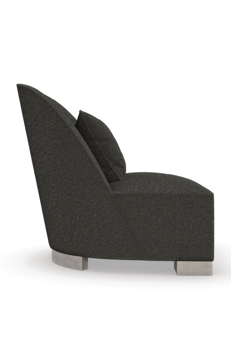 Gray Shearling Lounge Chair | Caracole Act | Oroatrade.com