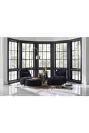 Black Shearling Semi-Circle Lounge | Caracole Act | Oroatrade.com