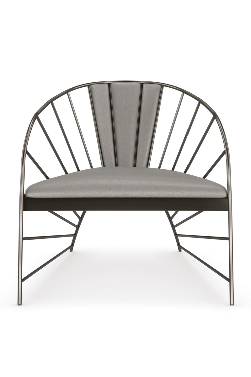 Metal Framed Lounge Chair | Caracole Live Wire | Oroatrade.com