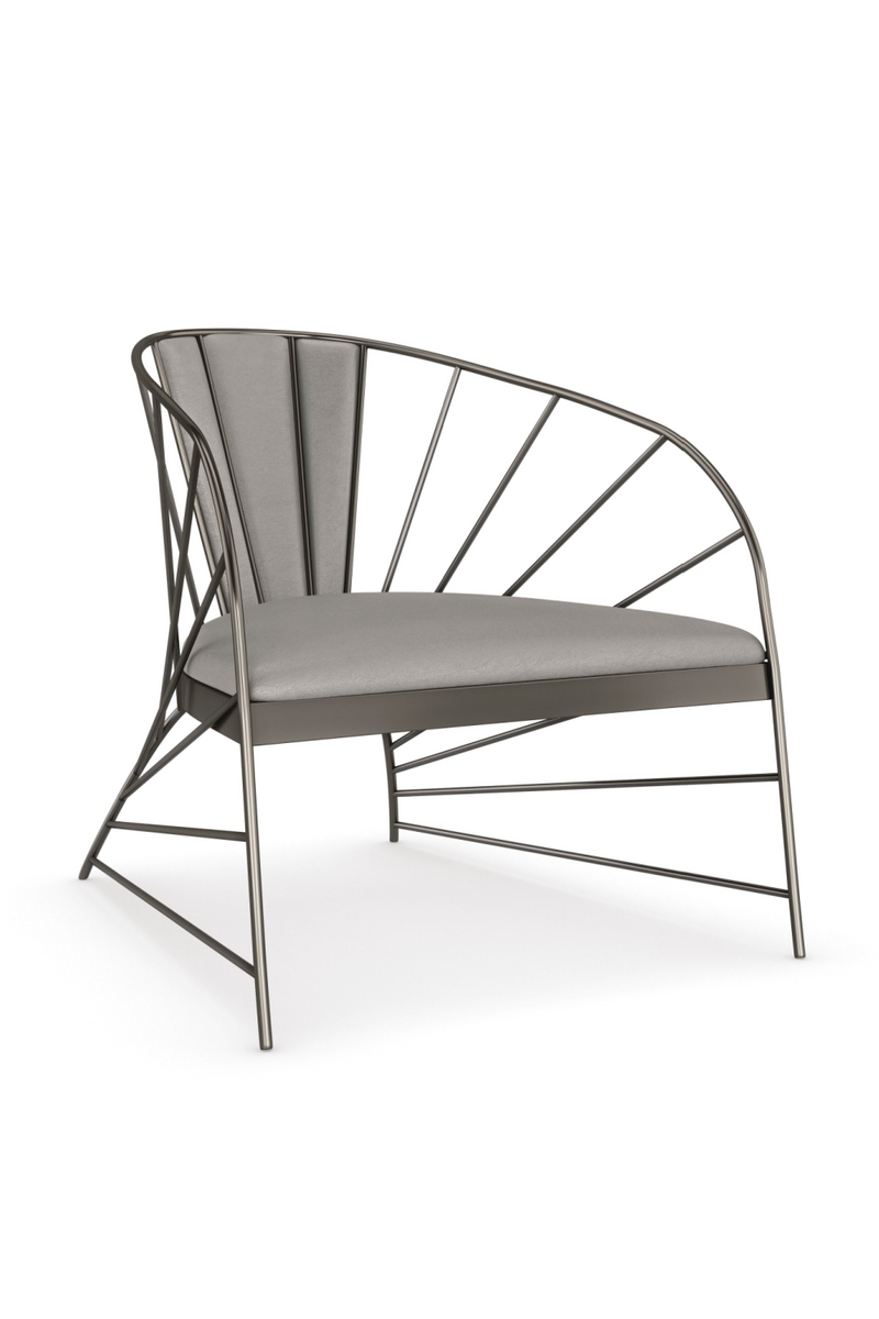 Metal Framed Lounge Chair | Caracole Live Wire | Oroatrade.com