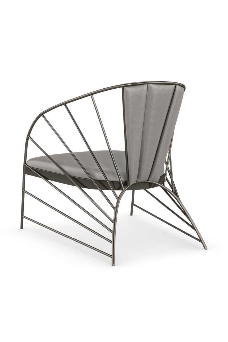 Metal Framed Lounge Chair | Caracole Live Wire | Oroatrade.com