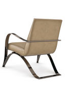 Light Brown Leather Lounge Chair | Caracole Opening Act | Oroatrade.com