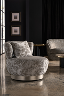 Organic-Shaped Chenille Sofa | Caracole Nebula | Oroatrade.com