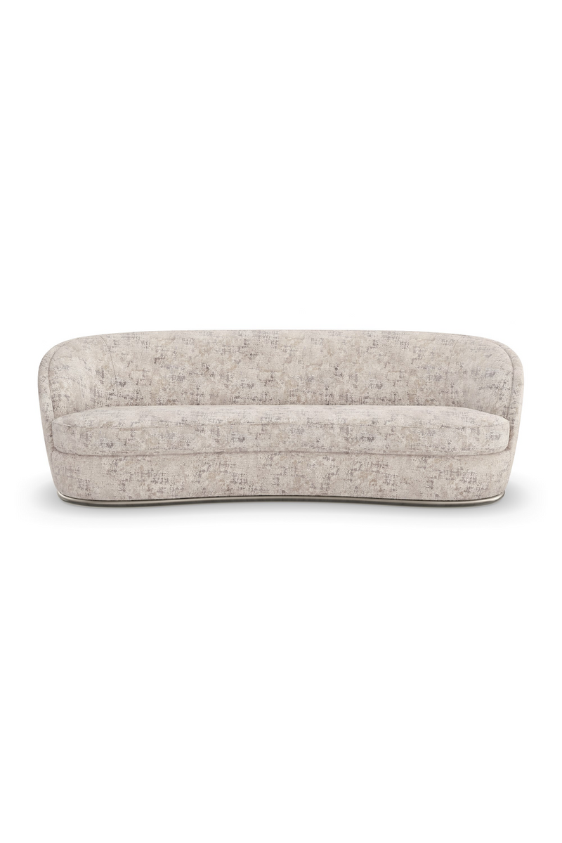 Organic-Shaped Chenille Sofa | Caracole Nebula | Oroatrade.com