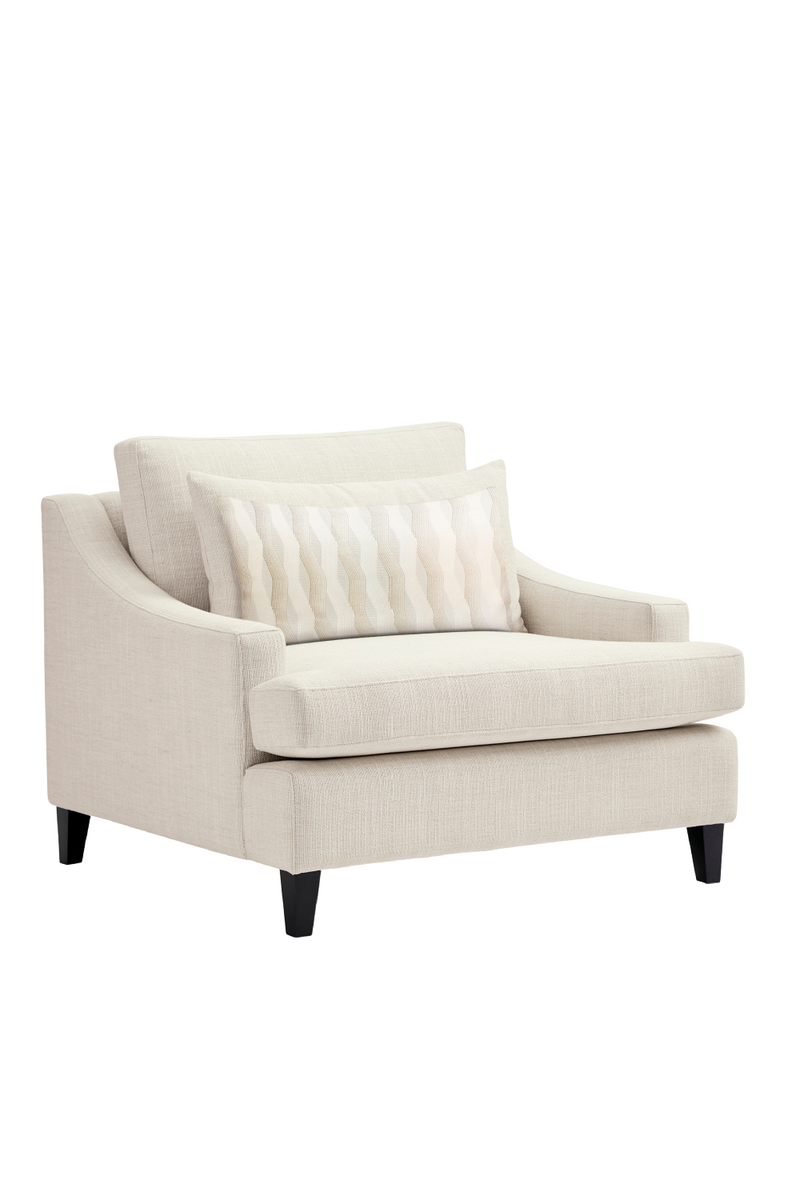 White Linen Lounge Chair | Caracole The Madison | Oroatrade.com