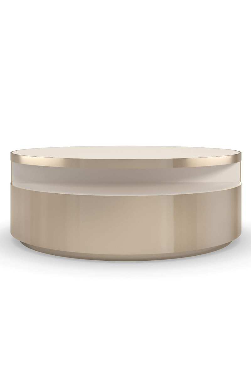 Gold Rotatable Coffee Table | Caracole Turn Style | Oroatrade.com