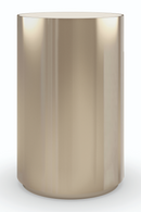 Cylindrical Metallic Side Table | Caracole Round About | Oroatrade.com