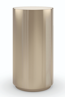 Cylindrical Metallic Side Table | Caracole Round About | Oroatrade.com