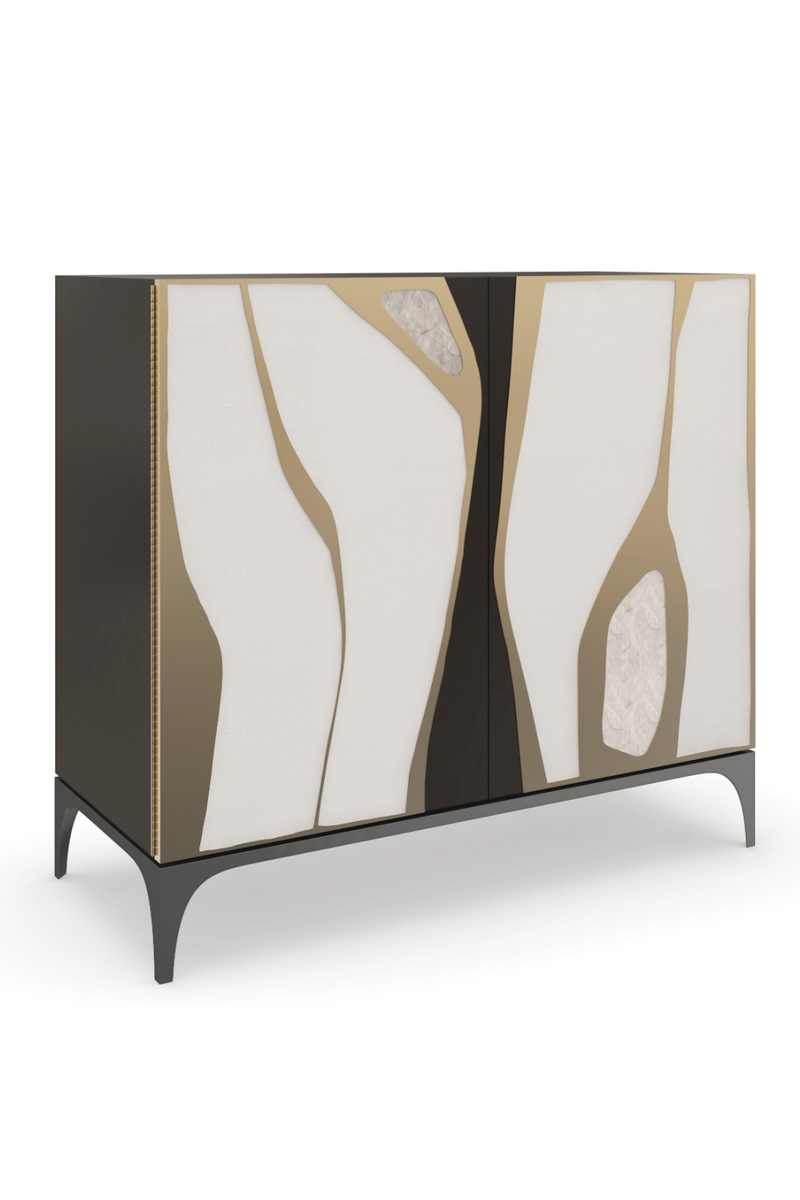 Patterned Shagreen Bar Cabinet | Caracole Downtown | Oroatrade.com