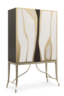 Metallic Modern Bar Cabinet | Caracole Uptown | Oroatrade.com