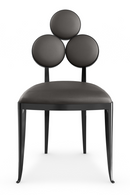 Metallic Vinyl Dining Chairs (2) | Caracole Orion | Oroatrade.com