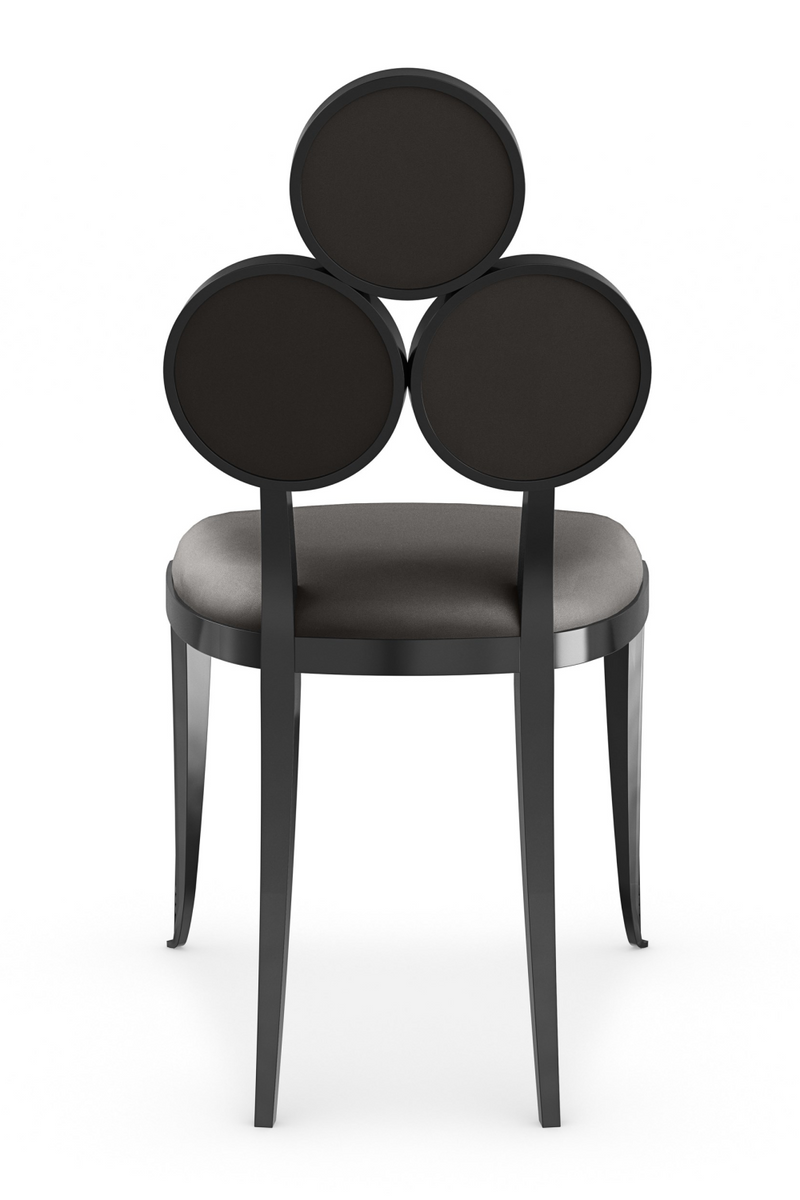 Metallic Vinyl Dining Chairs (2) | Caracole Orion | Oroatrade.com