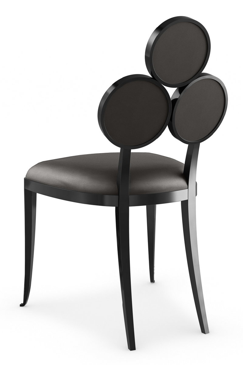 Metallic Vinyl Dining Chairs (2) | Caracole Orion | Oroatrade.com